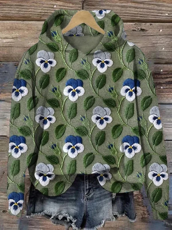 Women's Floral Graphic Print Print Hooded Sweatshirt