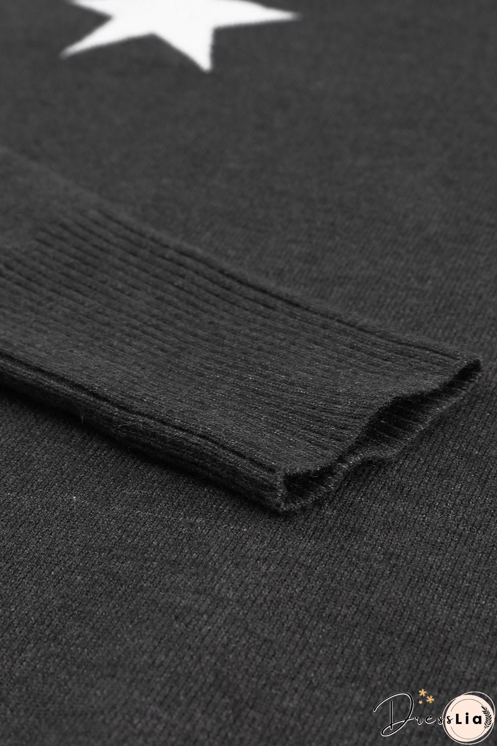 Turtleneck Star Print Sweater