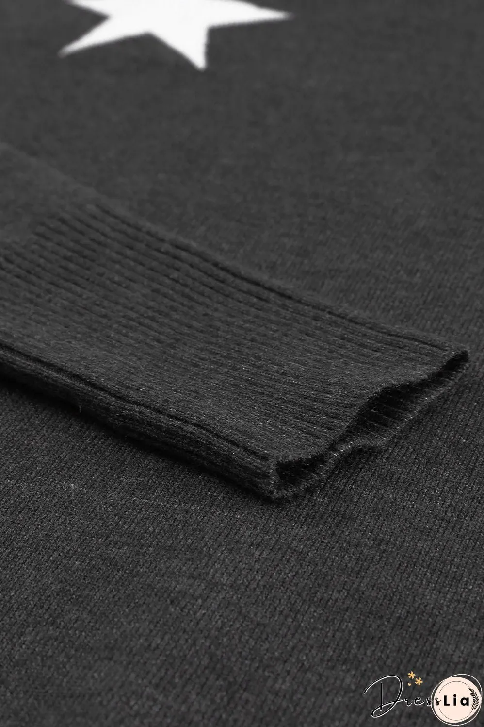 Turtleneck Star Print Sweater