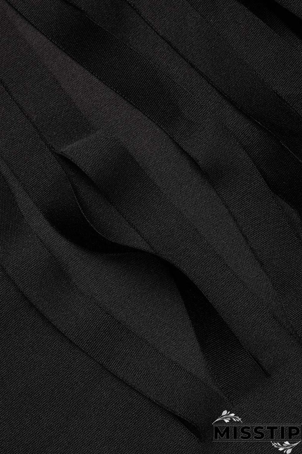 Black Casual Print Ripped Patchwork Hooded Collar Straight Plus Size Dresses