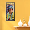 >SALE<5D Full Square Drill Diamond Painting Indian Woman Rhinestones Mosaic Art