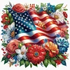 Diamond Painting-DIY Crystal Rhinestone Independence Day Flower(40*40CM)