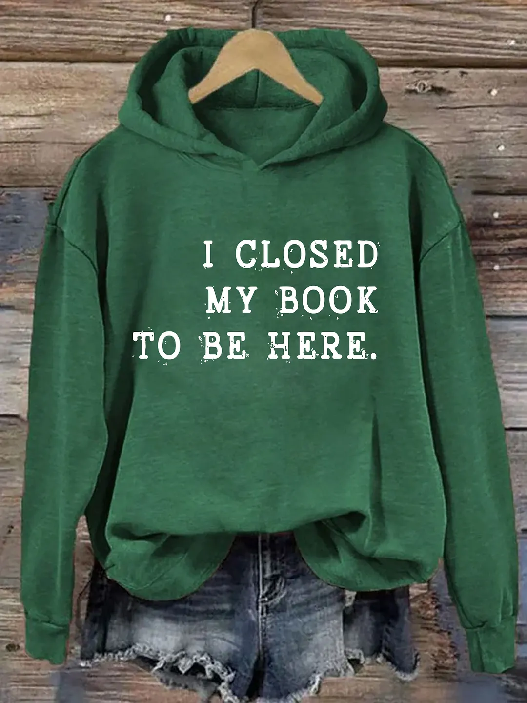 I Closed My Book To Be Here Hoodie