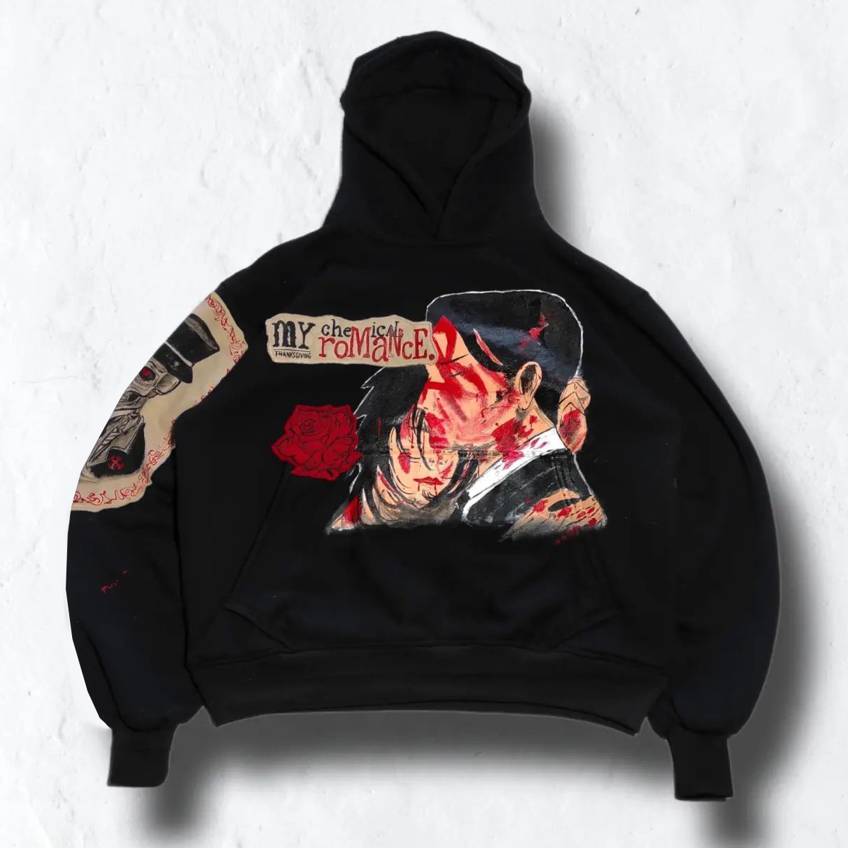 My Chemical Romance Print Long Sleeve Hoodies