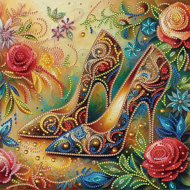Partial Special-shaped Diamond Painting - Fantasy High Heels 30*30CM