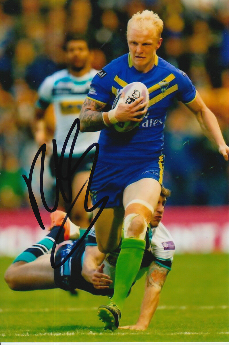 WARRINGTON WOLVES HAND SIGNED RHYS EVANS 6X4 Photo Poster painting 12.