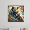 (40*40cm)Black Bear - Full Round Drill Diamond Painting