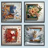 (US Only)4pcs 5D DIY Partial Special Shaped Drill Diamond Painting Escape Decor 30x30cm