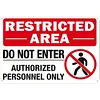 Restricted - Vintage Metal Signs(12*16Inch) - Warning