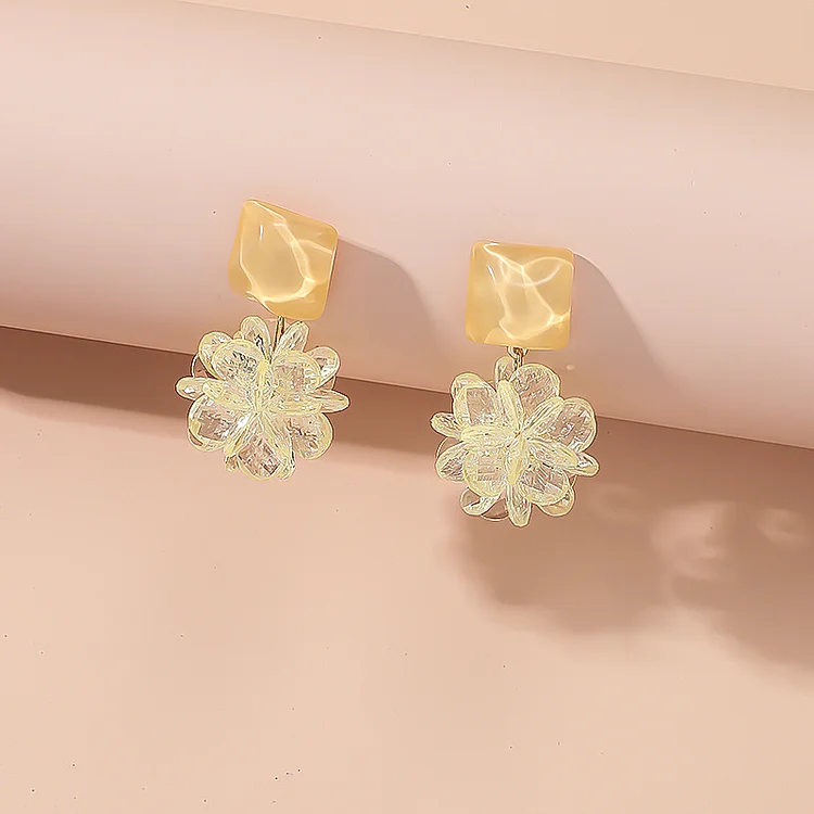 Fashion Acrylic Flower Earrings