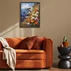 Cliff Flower Sea-14CT Stamped Cross Stitch Egyptian Cotton 40*55cm/15.75*21.65in tapestrymarket