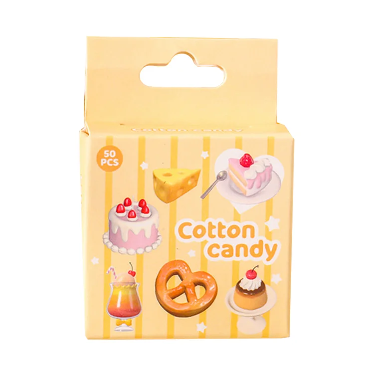 DIY Hand Account 50PCS Sweet Marshmallow Lovely Sticker Pack gbfke