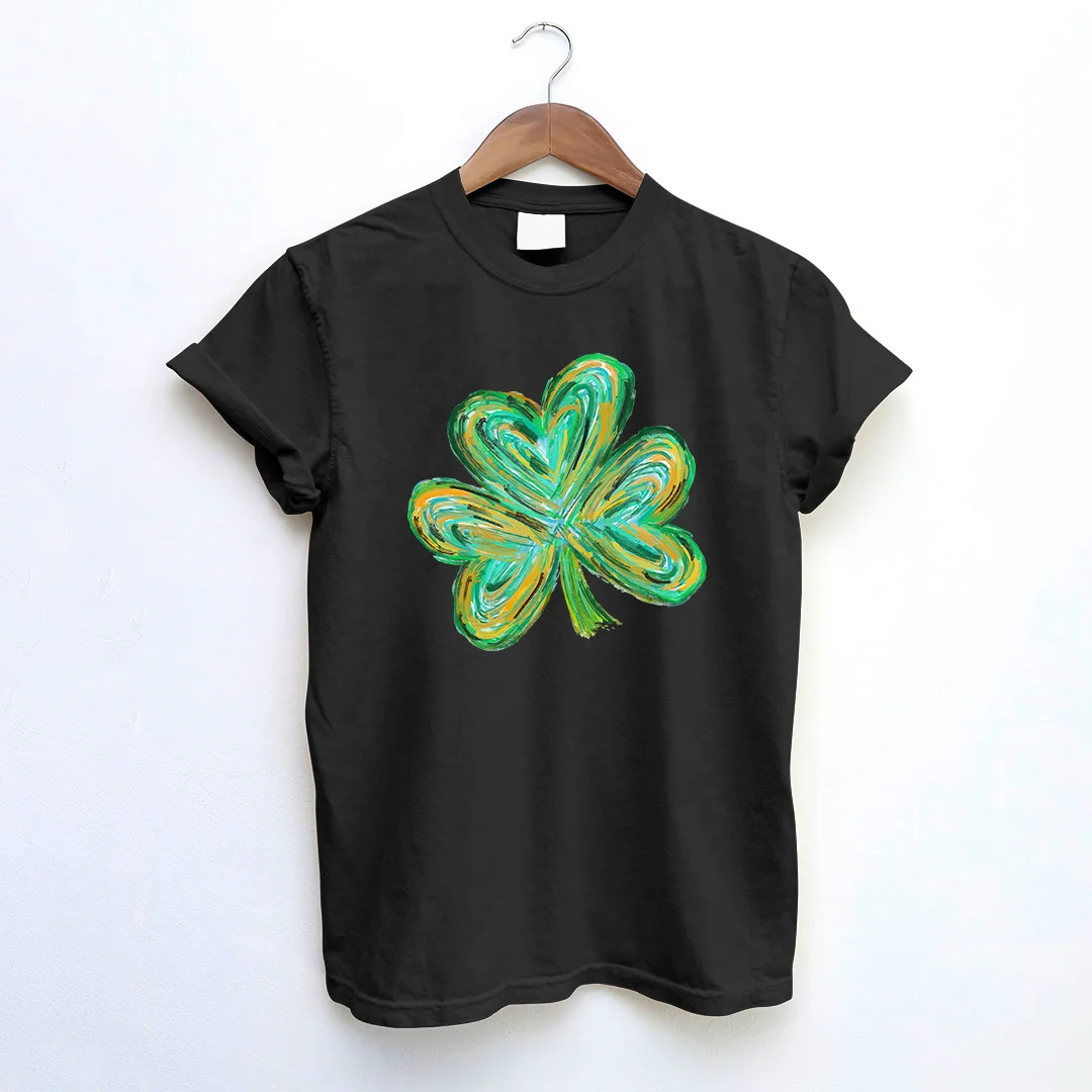 St Patrick's Day Four Leaf Clover T-shirt