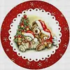 Christmas Tree Bear-18CT Stamped Cross Stitch 20*20cm tapestrymarket