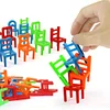 Stacking Chairs Game Family Board Balancing Toys Games for Kids (18 Chairs Toys Set)