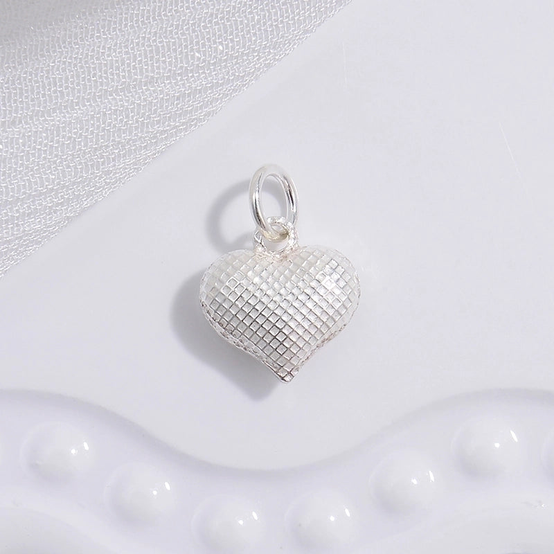 1 Piece 925 Sterling Silver Heart Shape Pendant