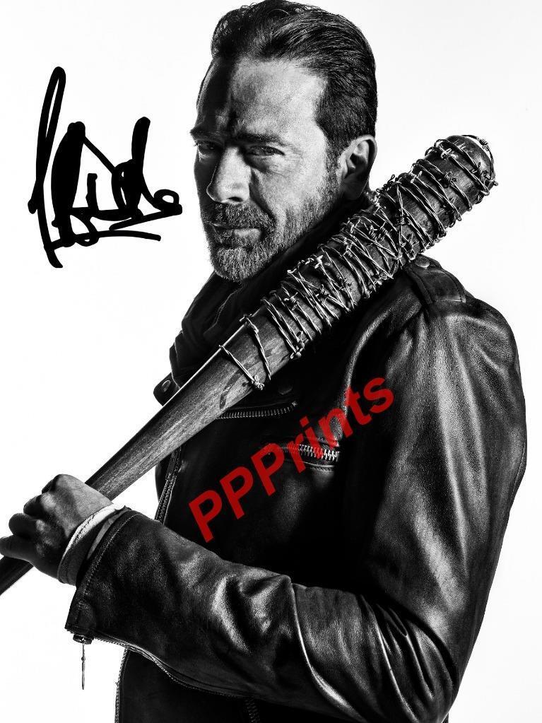 JEFFREY DEAN MORGAN The Walking Dead 7 SIGNED AUTOGRAPHED 10X8 REPRO Photo Poster painting PRINT