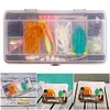Mixed Fishing Lures Kit Soft and Hard Bait Hooks Swivels for Bass Pike Crank