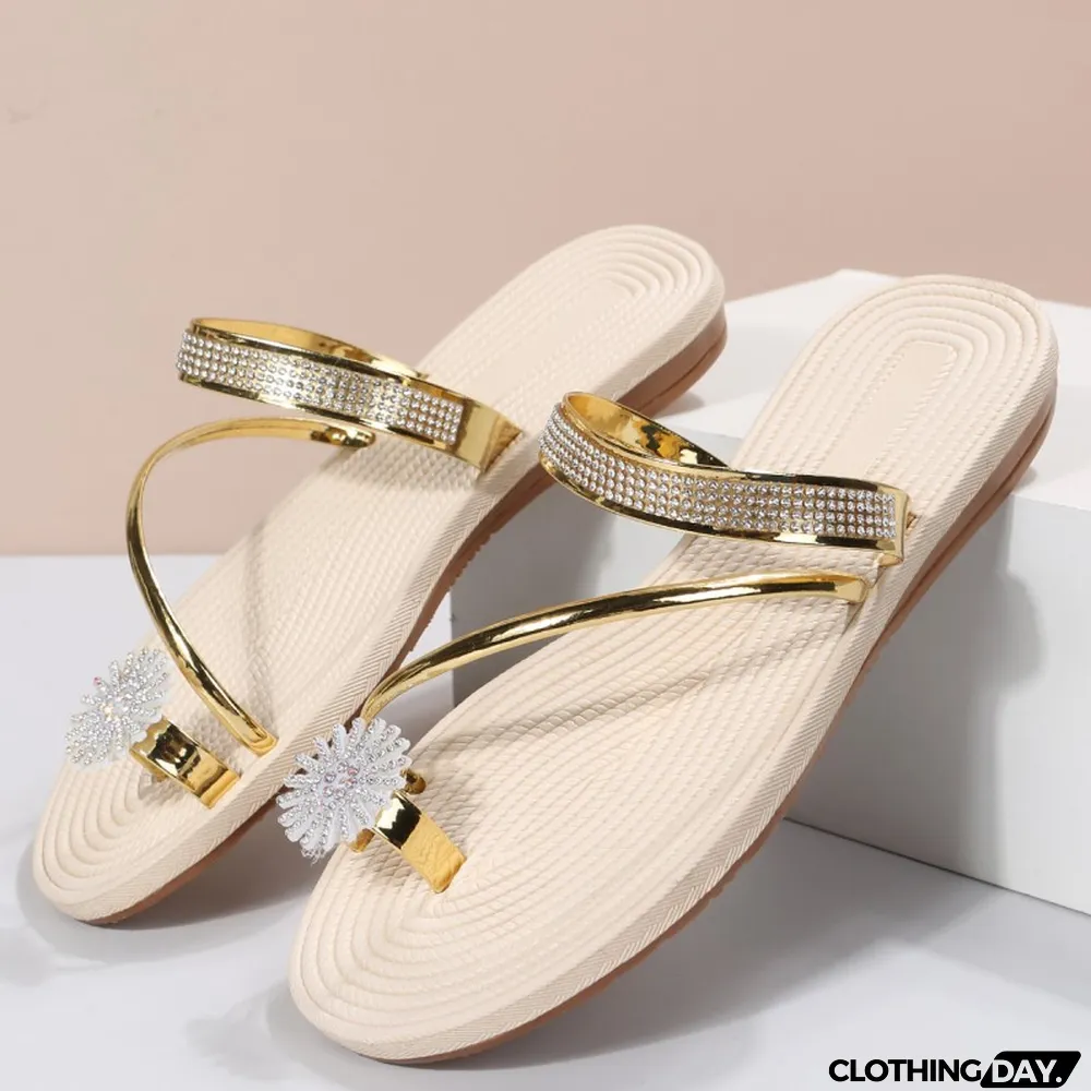 Red Fashion Casual Patchwork Rhinestone Round Comfortable Shoes