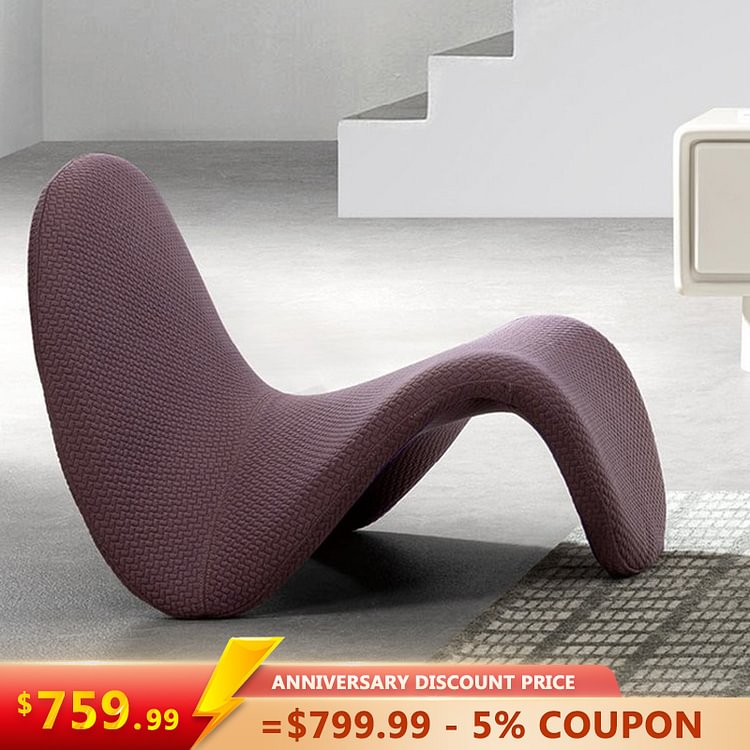 Homemys Modern Purple Lounge Chair 