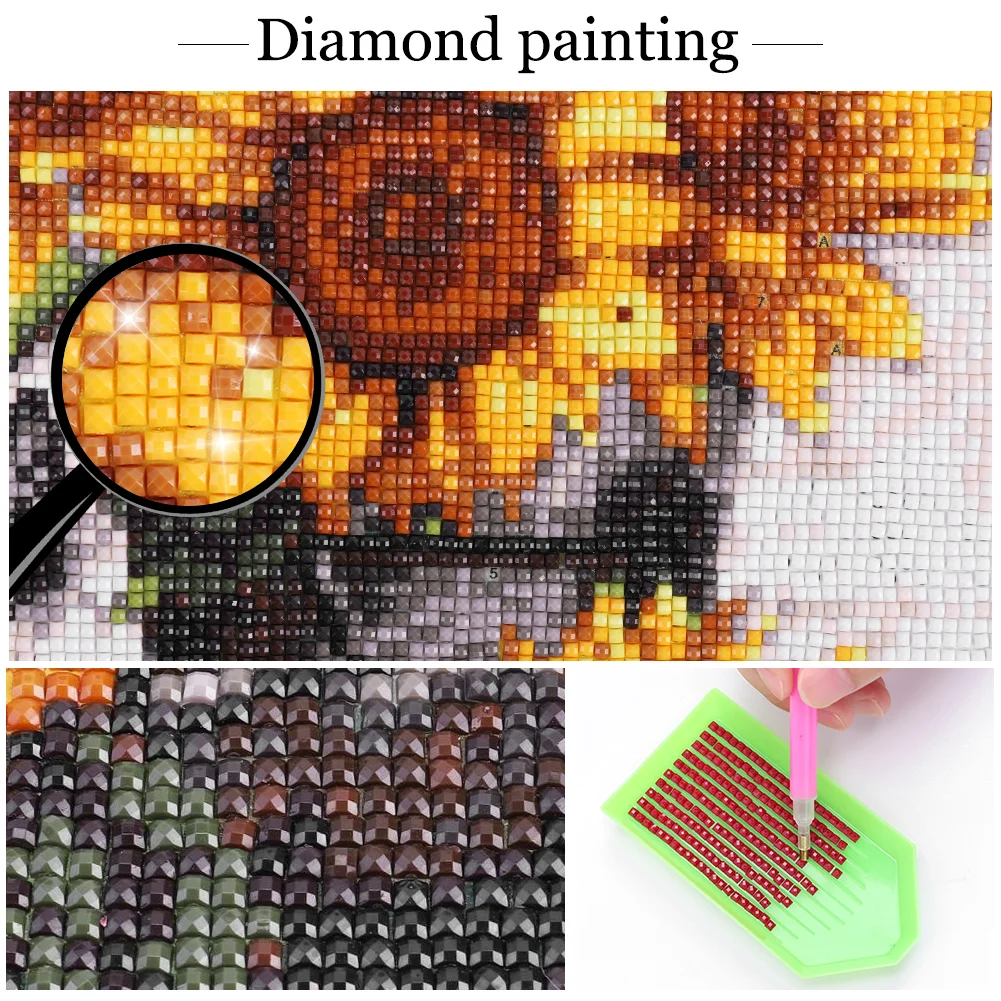 5D DIY Full Square Drill Diamond Painting Kit Mickey Minnie Decoration (ZQA670)
