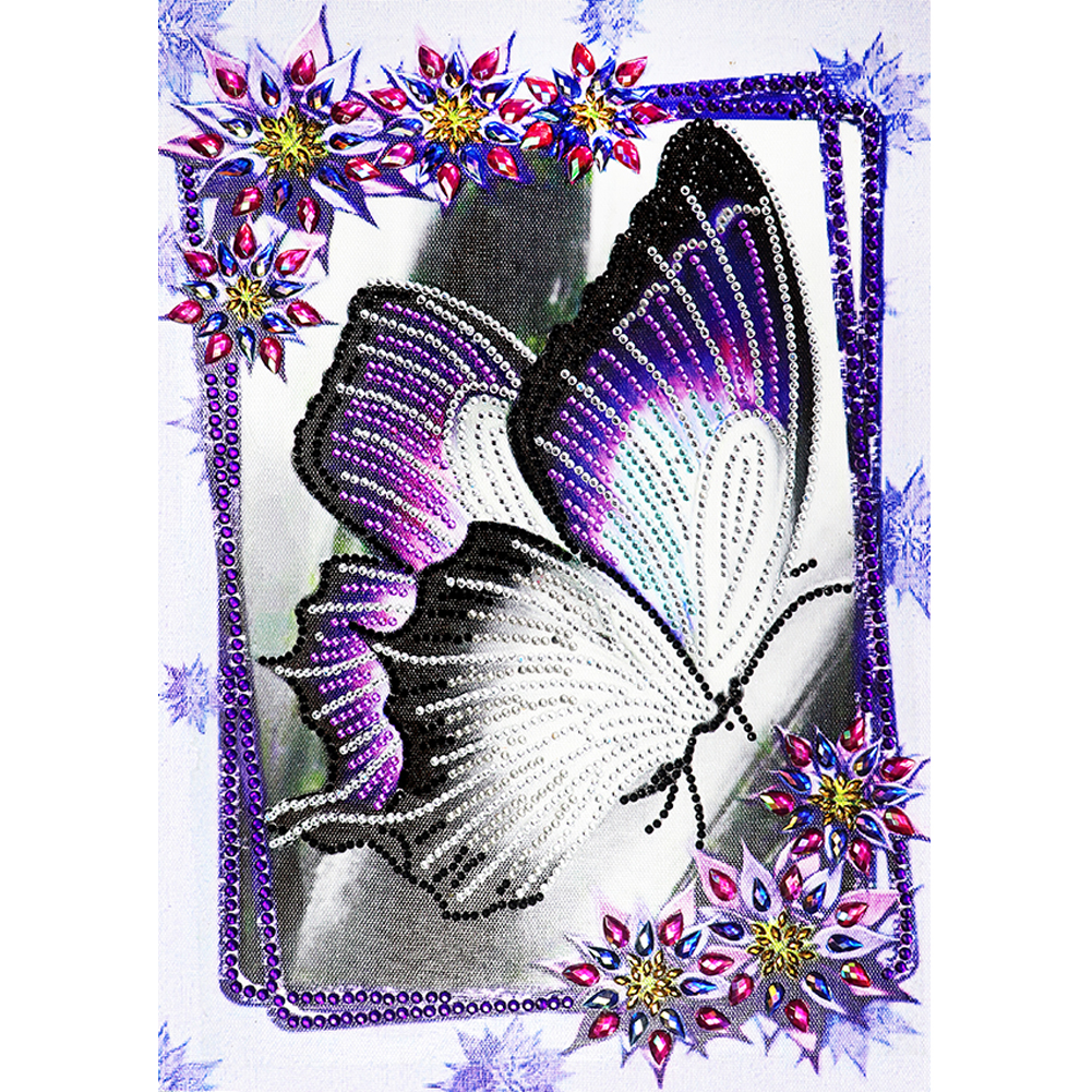 

Purple Butterfly - Special Shaped Diamond Painting - 30*40CM, 501 Original