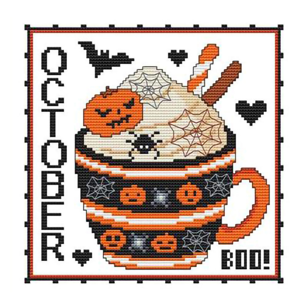 

Cup - 11CT Stamped Cross Stitch - 36*36CM, 501 Original