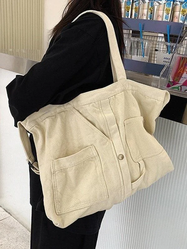 Brownm Vintage Wash Large Shoulder Bag