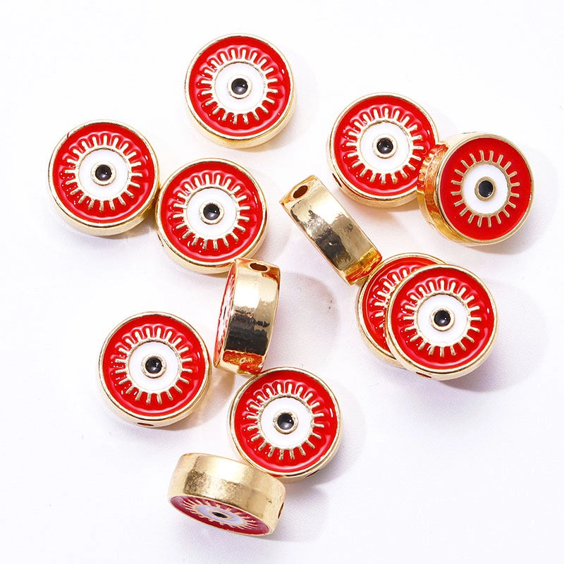 20 PCS/Package 12mm Alloy Devil’s Eye Jewelry Accessories