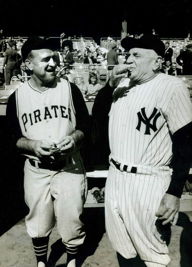 1960 World Series Original Oversize Photo Poster painting Casey Stengel Yankees Murtaugh Pirates