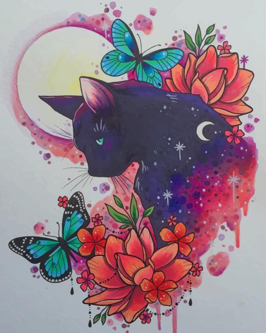 

Aesthetic Cat Art – Paint By Numbers - 40*50CM, 501 Original