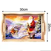 Diamond Painting Wooden Trays With Handle - Christmas