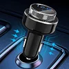 GC16 Car FM Transmitter Bluetooth-compatible Handsfree MP3 Player QC3.0 USB Charger