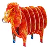 Lion 5D DIY-Tiermuster-Diamantmaler-Untersetzer mit Halter f&uuml;r zu Hause