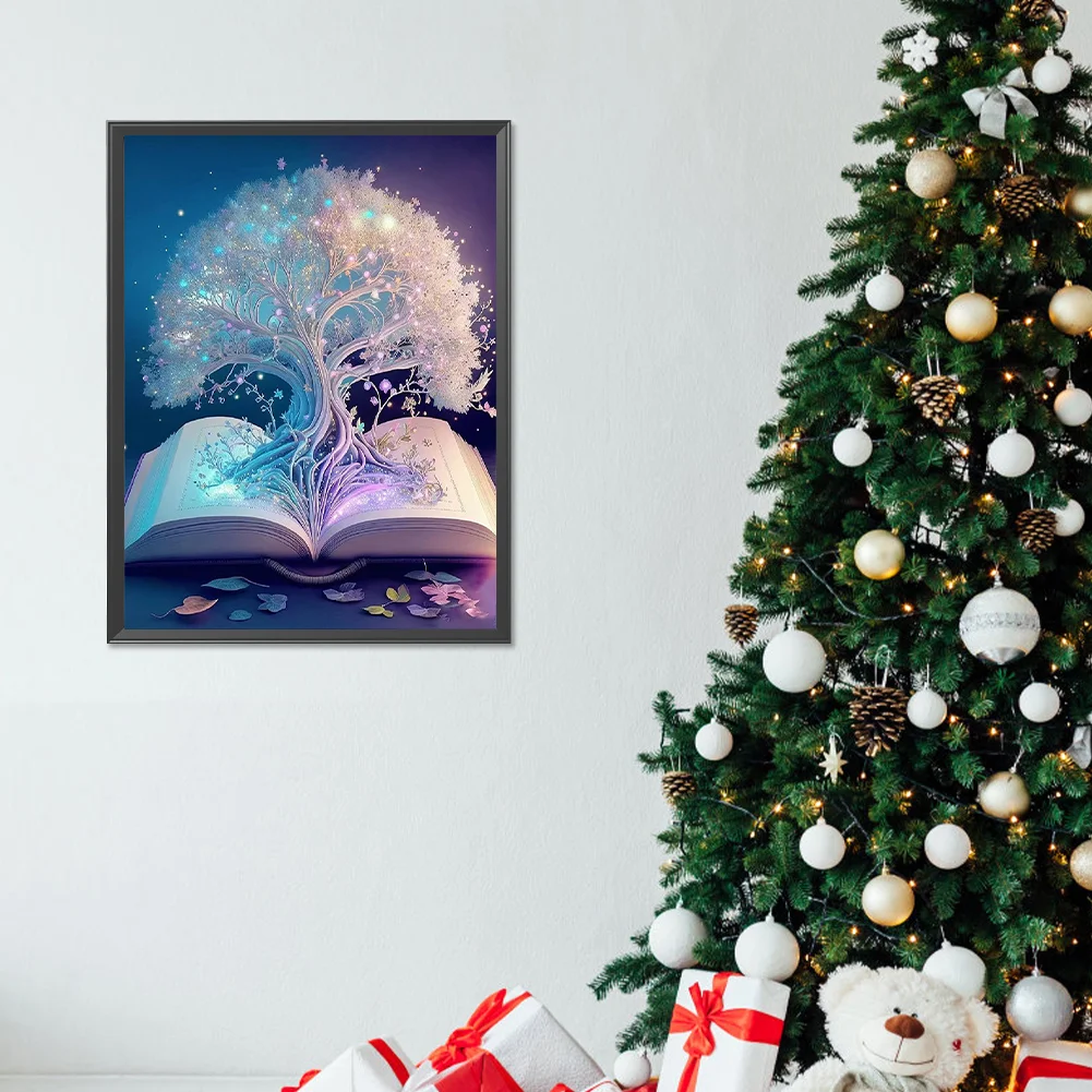 Diamond Painting - Full Round Drill - Book Tree(Canvas|30*40cm)