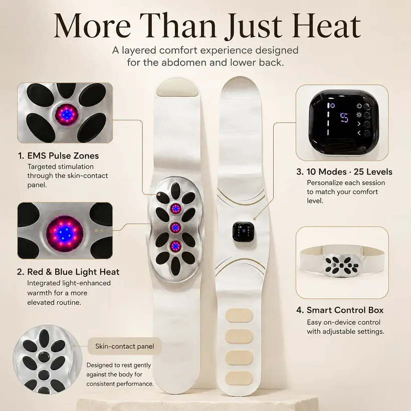 CircuitRelax PulseHeat Wrap | EMS, Heat & Red Blue Light
