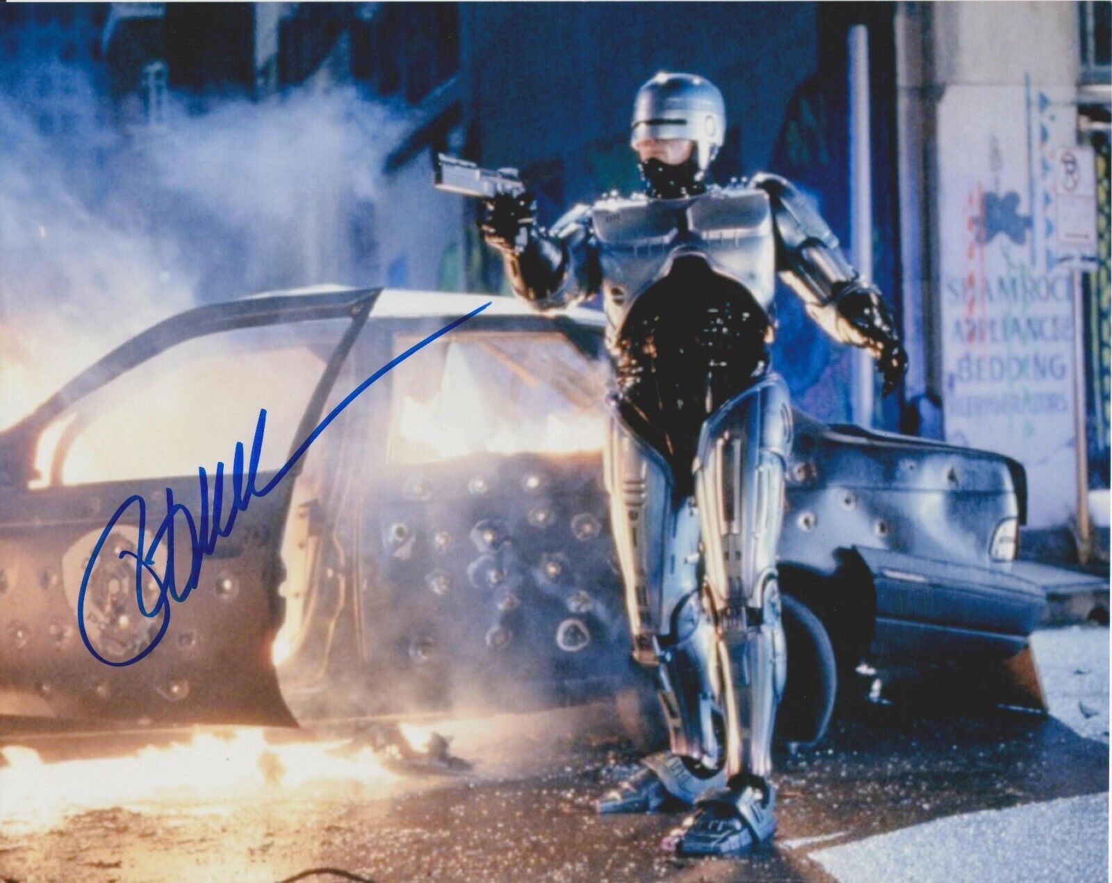 Peter Weller Robocop Original Autographed 8x10 Photo Poster painting #6 signed @HollywoodShow