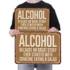 Alcohol - Vintage Metal Signs - 20*30cm/30*40cm - Warning