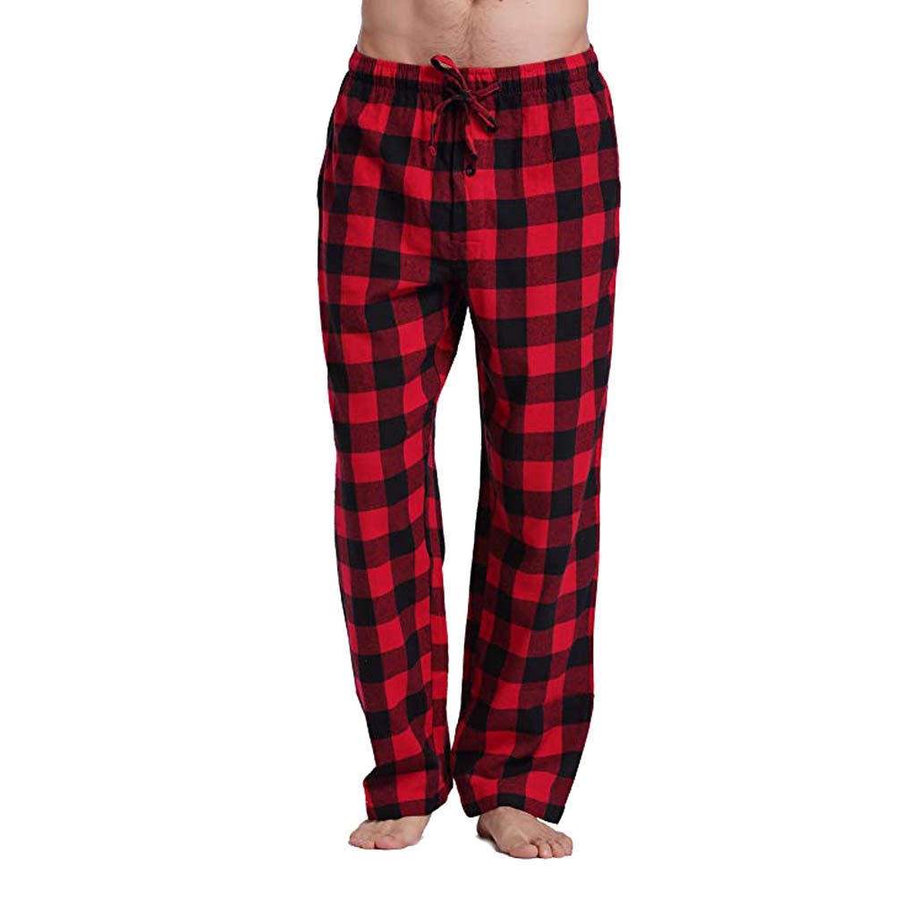 Nutriglowdiet Men’s Plaid Lounge Pants – Y2K Baggy Joggers for Home & Gym Wear  