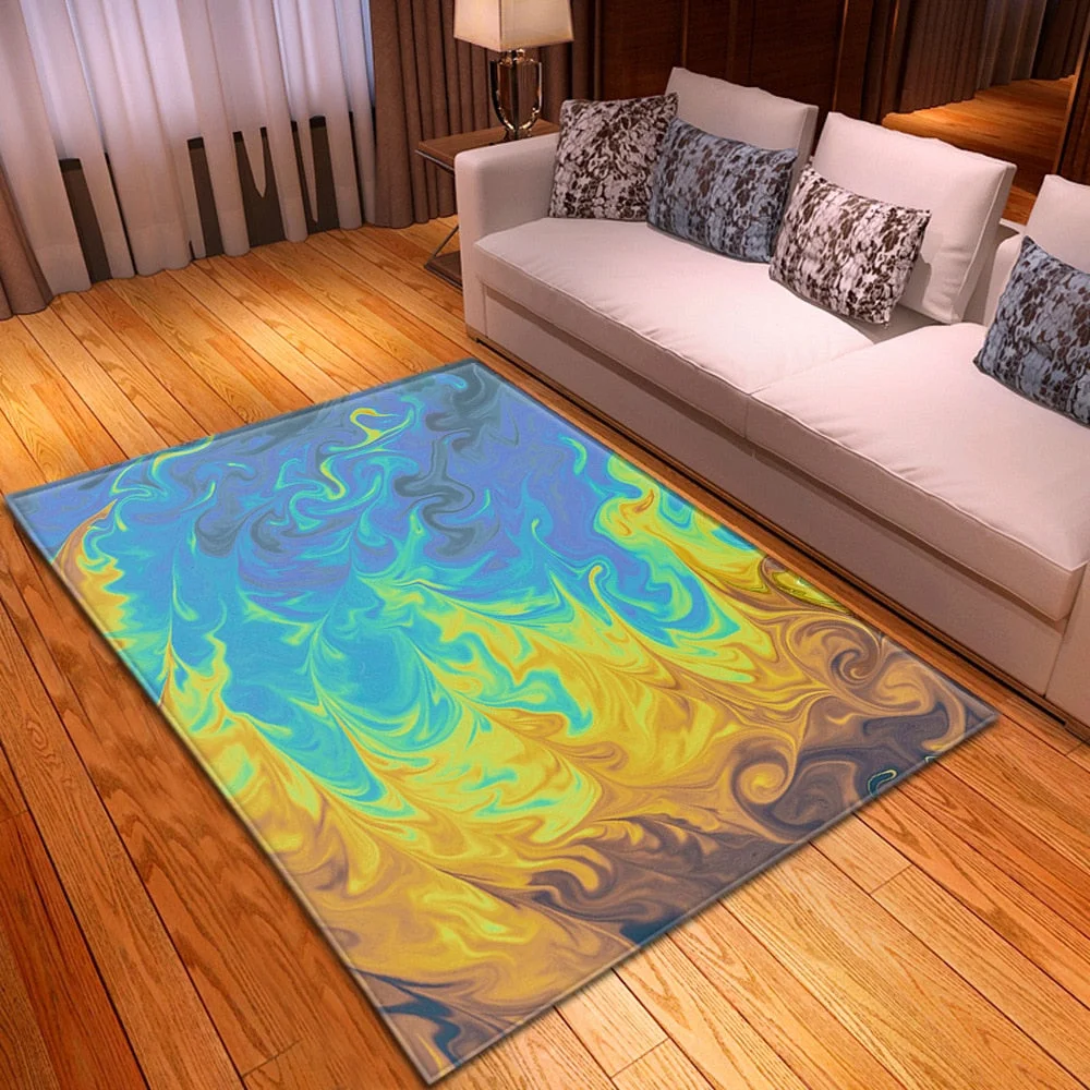 Modern Carpet Living Room Bedroom Decoration Kids Room Carpets Hallway Floor Children Rugs Home Flannel 3D Pattern Bedside Mat