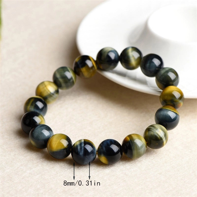 Ig Style Casual Gradient Color Tiger Eye Beaded Unisex Bracelets