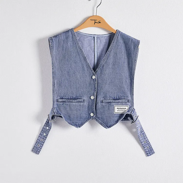 Preppy Aesthetic Outfits Vest Spring Short Vest