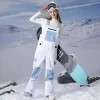 Women's High-performance Color-blocked Snow Salopettes by Inlyline