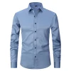 Men's Plus Size Elastic Non-iron Shirt