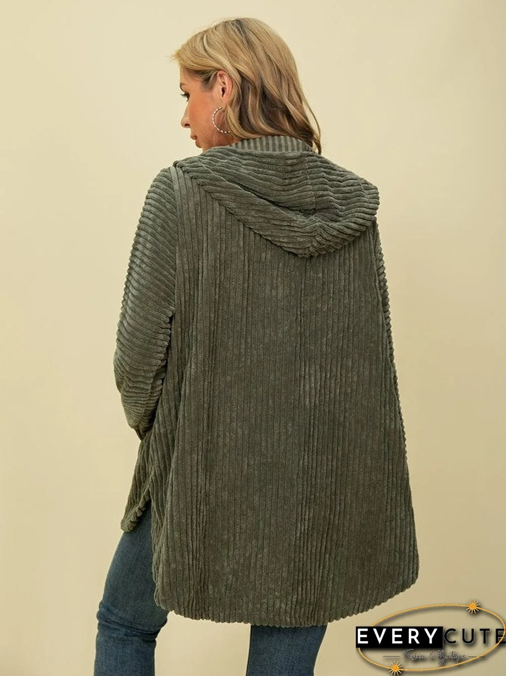 Plain Casual Outerwear