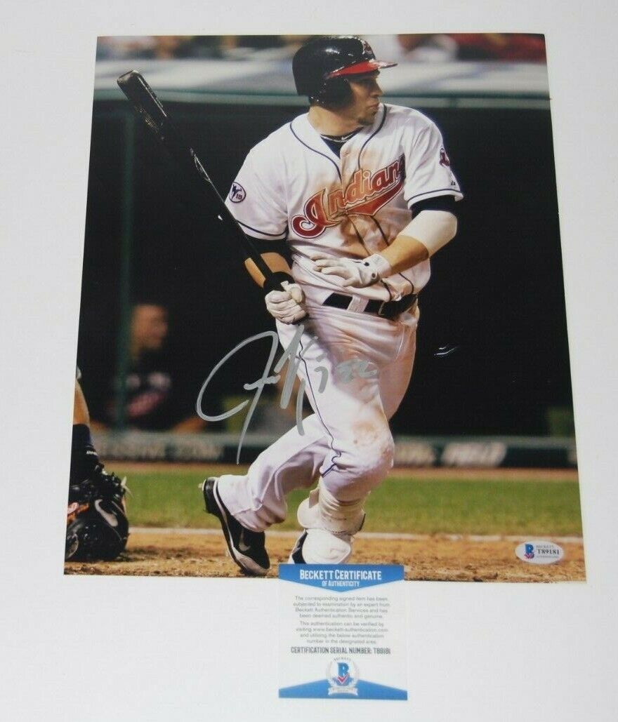 JASON KIPNIS signed (CLEVELAND INDIANS) Baseball 11X14 Photo Poster painting BECKETT BAS