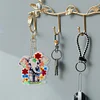 5Pcs DIY Diamond Painting Elephant Keychain