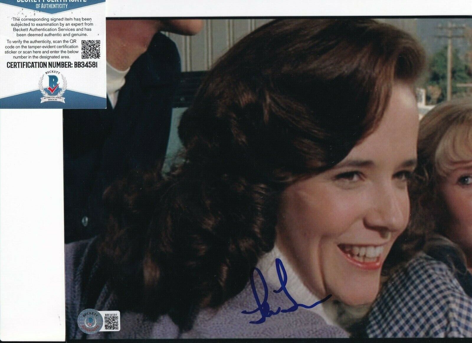 LEA THOMPSON signed (BACK TO THE FUTURE) movie 8X10 Photo Poster painting BECKETT BAS BB34581