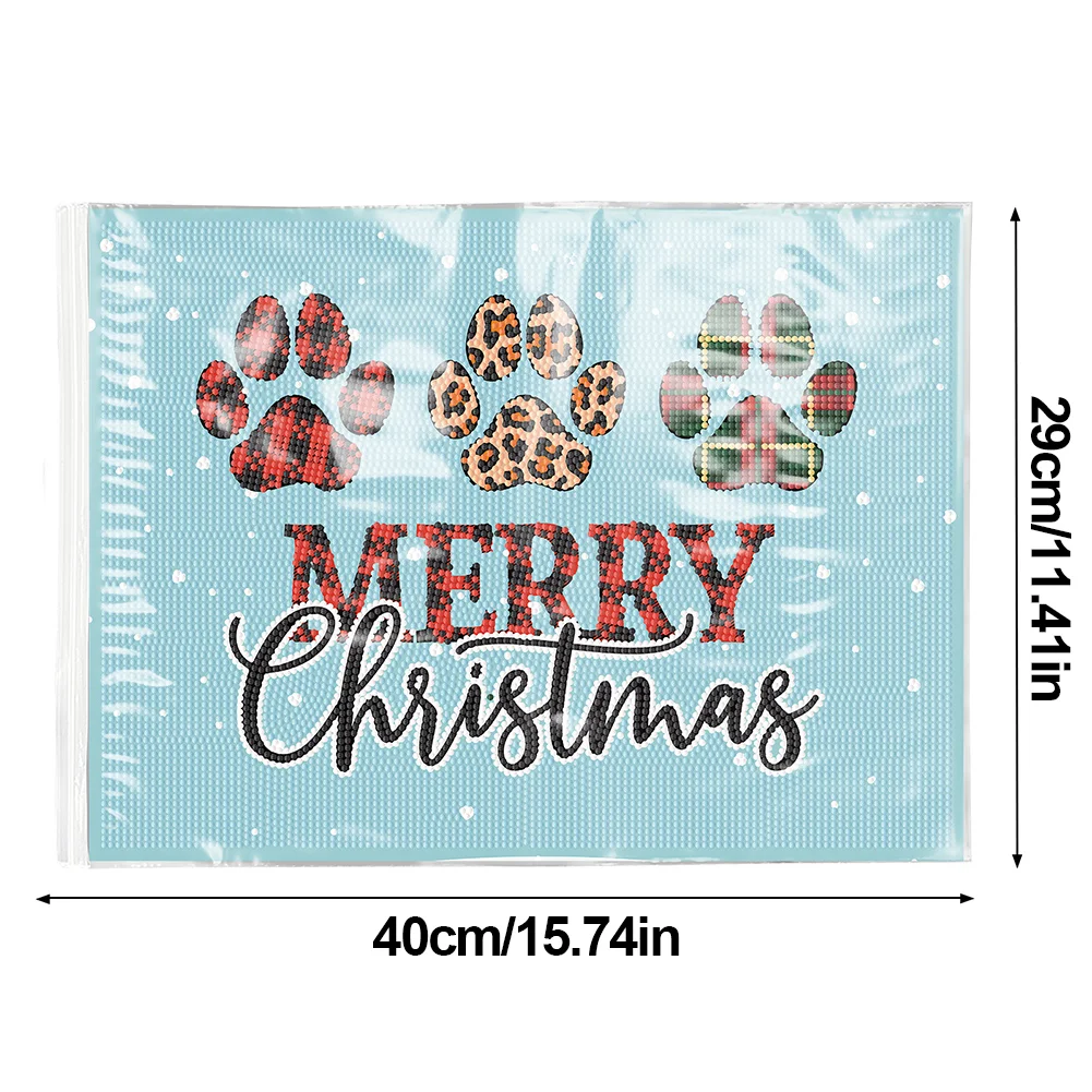 DIY Christmas Diamond Painting Placemats DIY Diamond Dot Kits for Home Decor