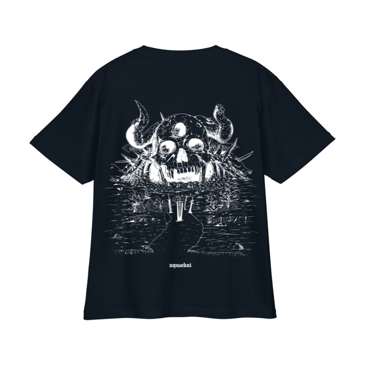 "Demon Skull - B.C." Oversized T-Shirt Backprint